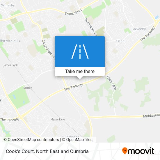 Cook's Court map