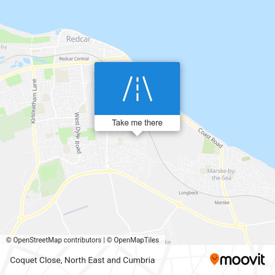 Coquet Close map