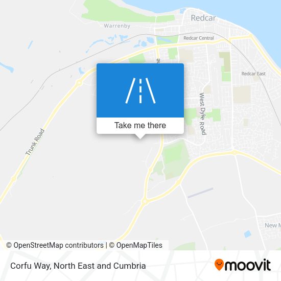 Corfu Way map
