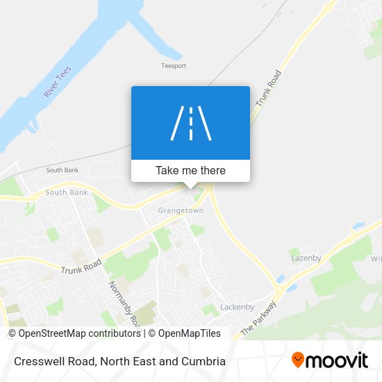 Cresswell Road map