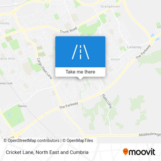 Cricket Lane map