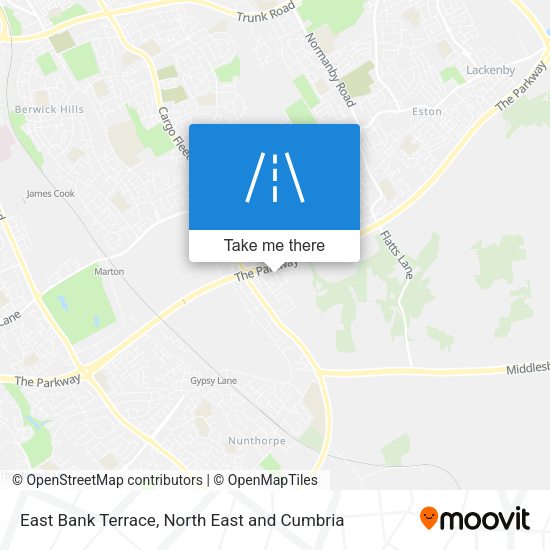 East Bank Terrace map