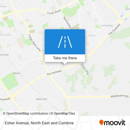 Esher Avenue map