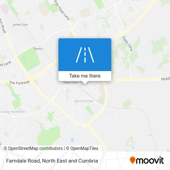Farndale Road map