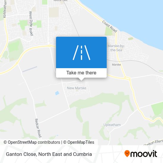 Ganton Close map