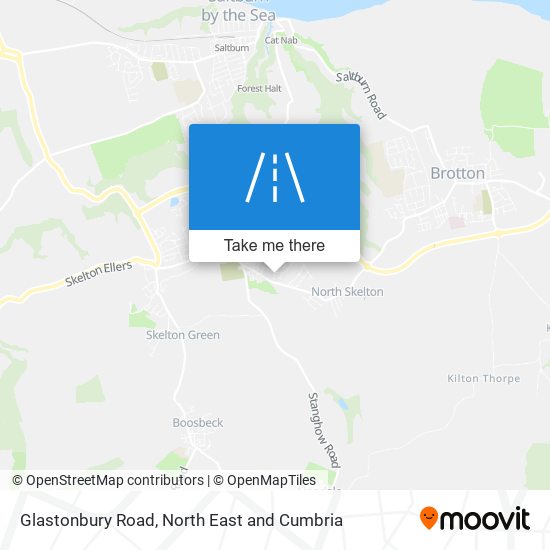 Glastonbury Road map