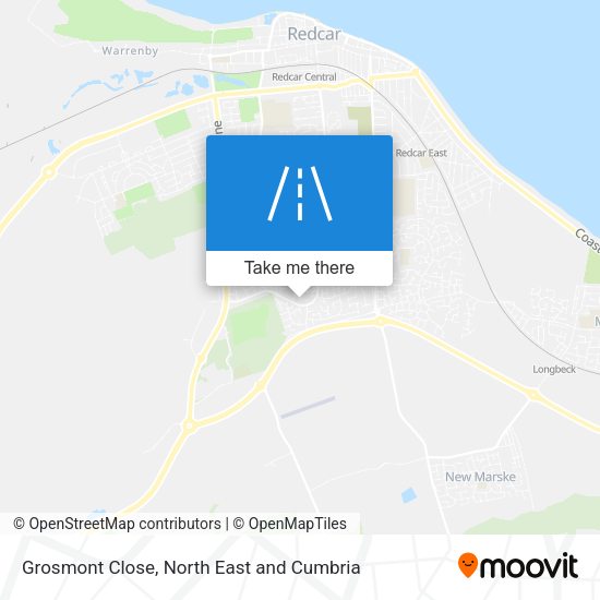 Grosmont Close map