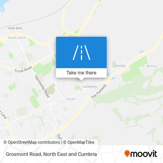Grosmont Road map