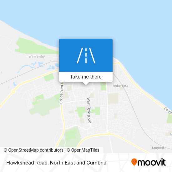 Hawkshead Road map