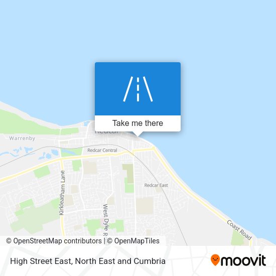 High Street East map
