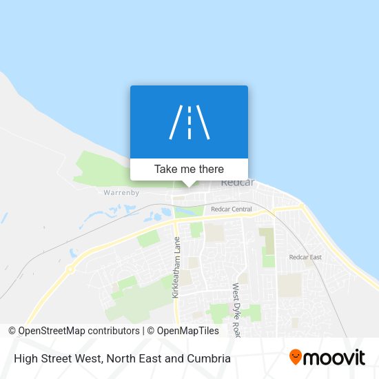 High Street West map