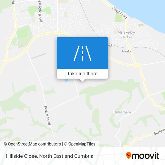 Hillside Close map