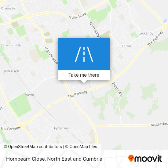 Hornbeam Close map