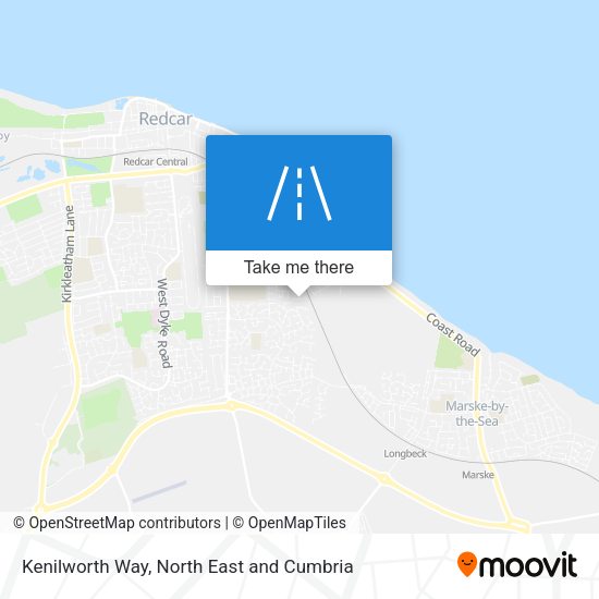 Kenilworth Way map