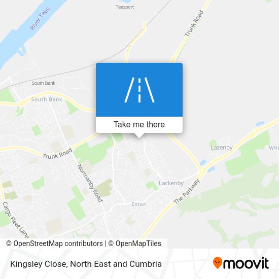 Kingsley Close map
