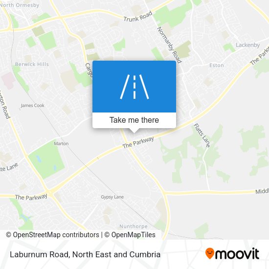 Laburnum Road map