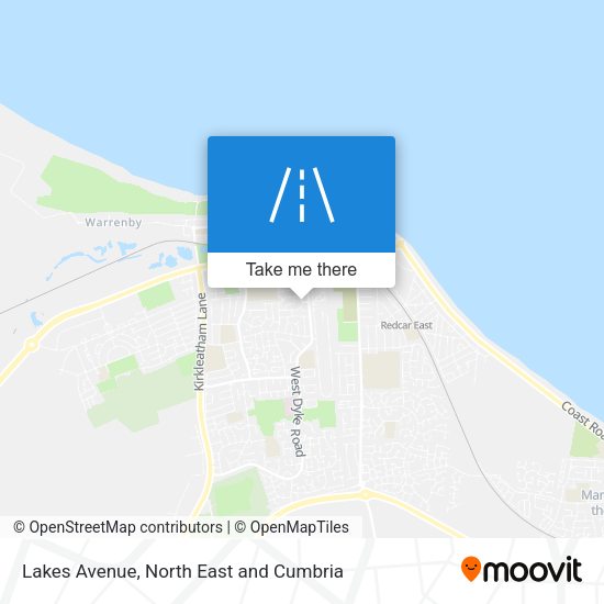Lakes Avenue map