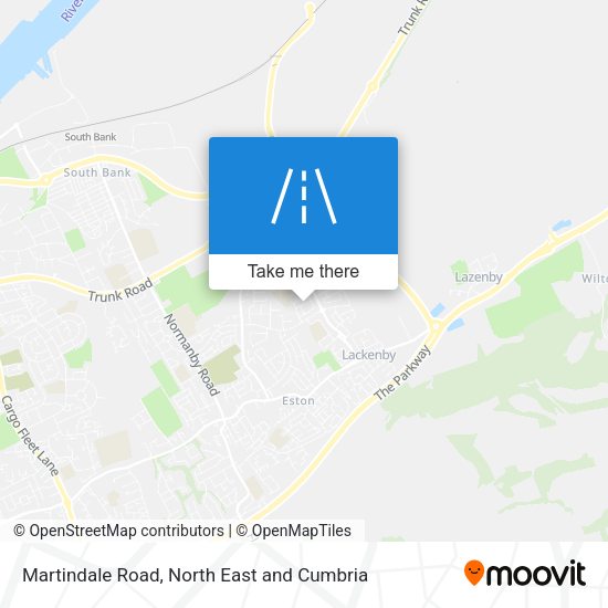 Martindale Road map