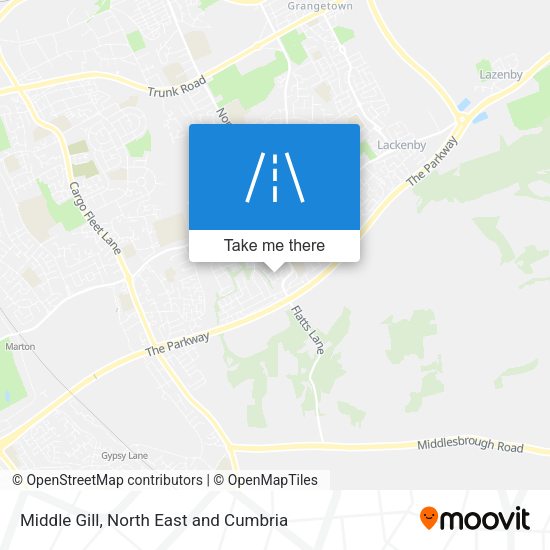 Middle Gill map