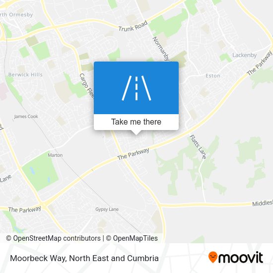 Moorbeck Way map
