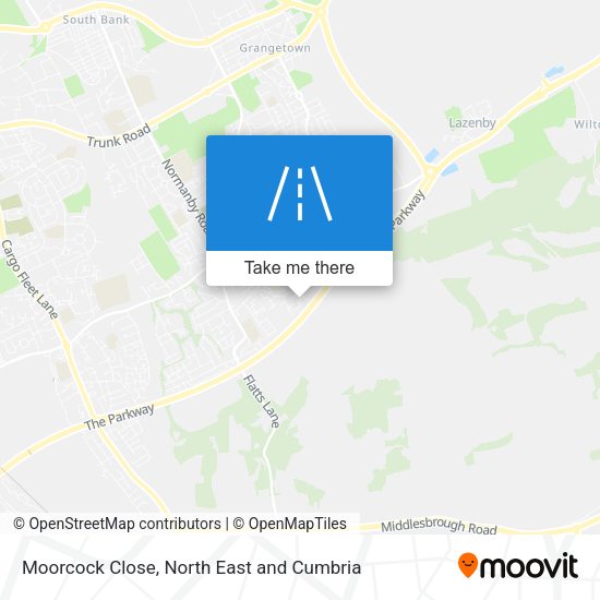 Moorcock Close map
