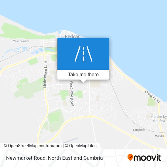 Newmarket Road map