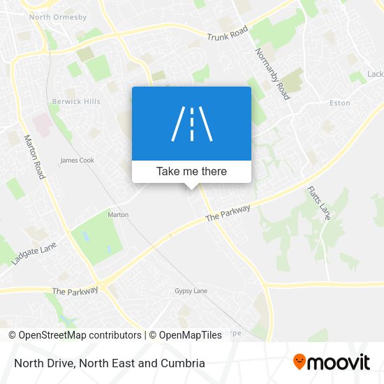 North Drive map