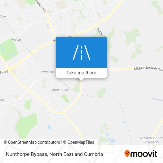 Nunthorpe Bypass map