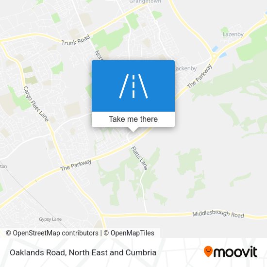 Oaklands Road map