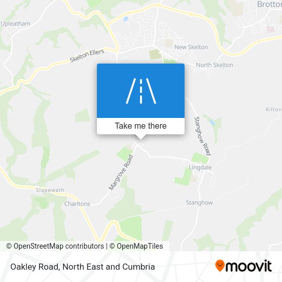 Oakley Road map
