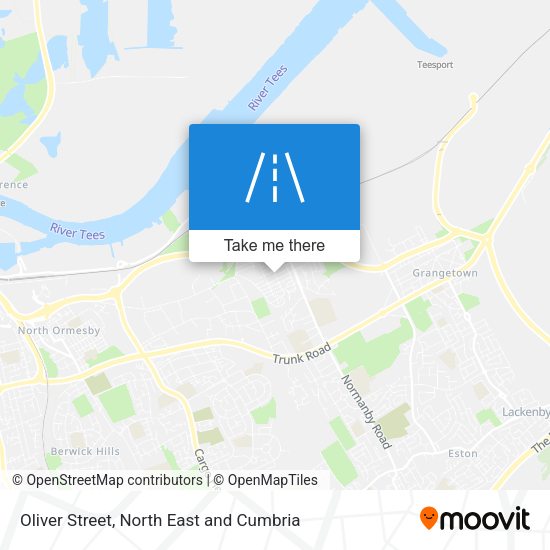 Oliver Street map