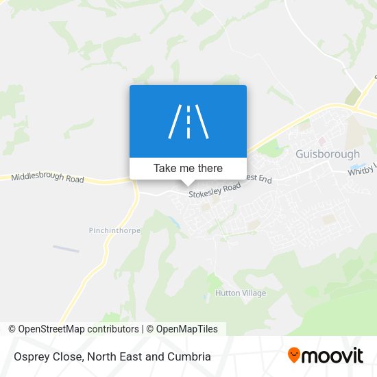 Osprey Close map
