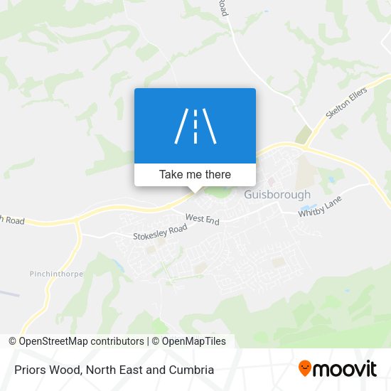 Priors Wood map