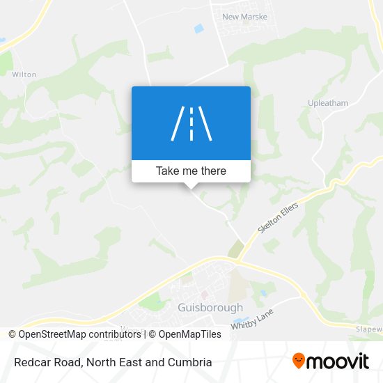Redcar Road map