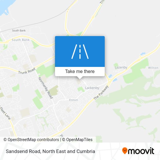 Sandsend Road map