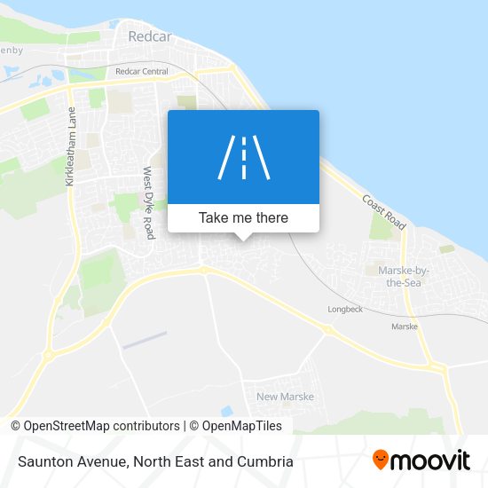 Saunton Avenue map
