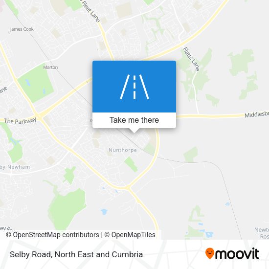 Selby Road map