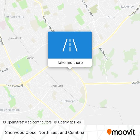 Sherwood Close map
