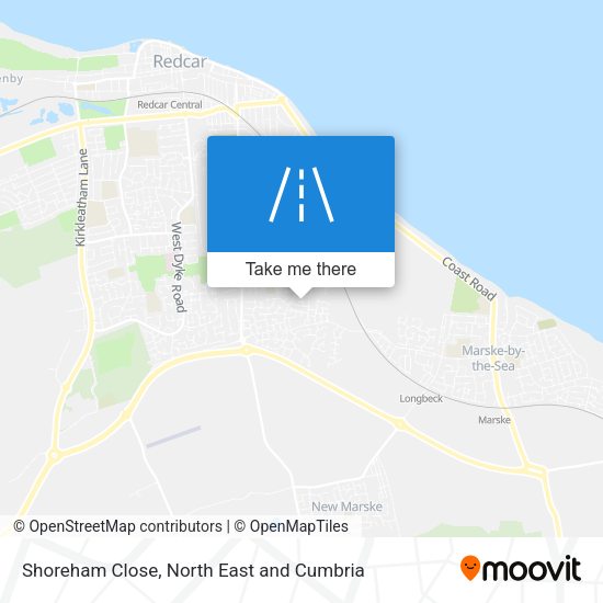 Shoreham Close map