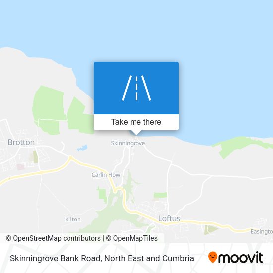 Skinningrove Bank Road map