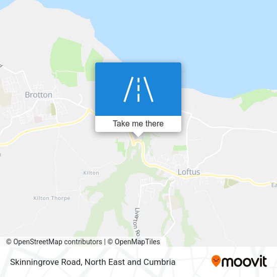 Skinningrove Road map