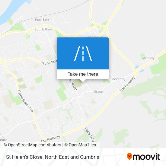 St Helen's Close map