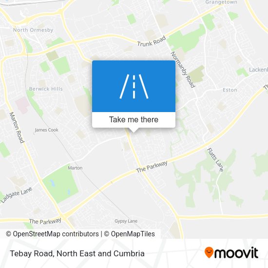 Tebay Road map