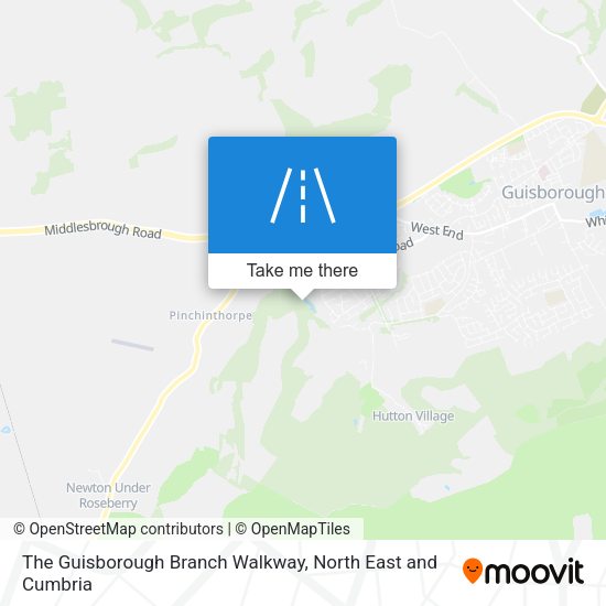 The Guisborough Branch Walkway map