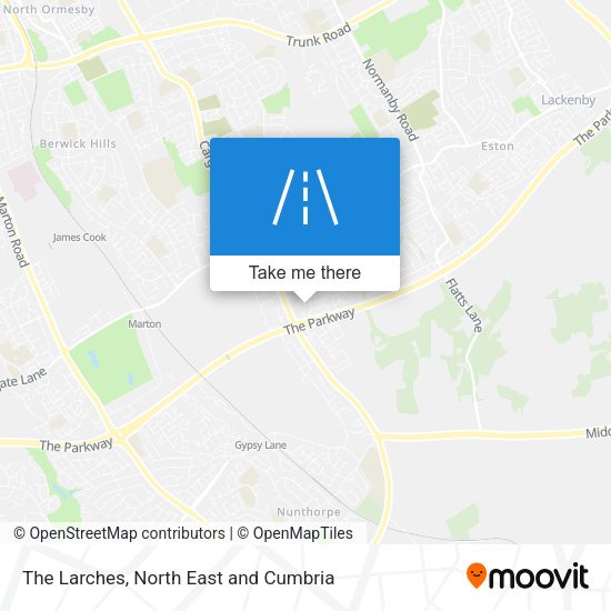 The Larches map