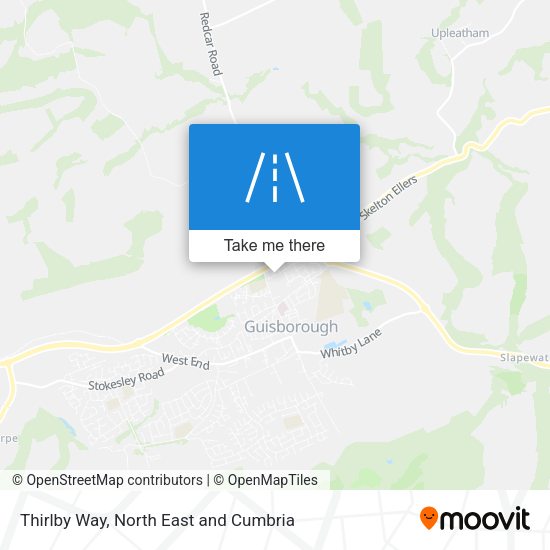 Thirlby Way map