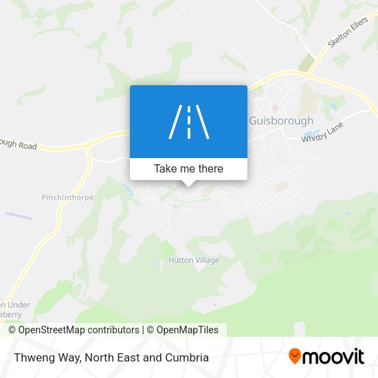 Thweng Way map