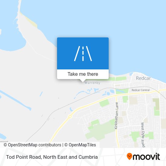 Tod Point Road map