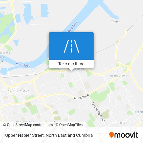 Upper Napier Street map