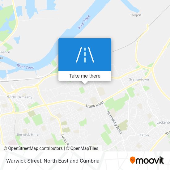 Warwick Street map